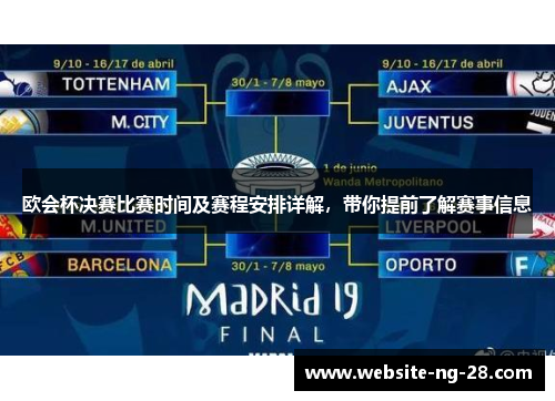 欧会杯决赛比赛时间及赛程安排详解,带你提前了解赛事信息 欧会杯决赛比赛时间及赛程安排详解,带你提前了解赛事信息