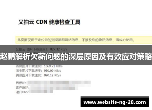 赵鹏解析欠薪问题的深层原因及有效应对策略